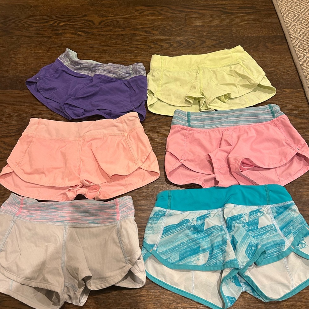 lululemon athletica Kids Shorts - Purple, Yellow, Pink, Gray, Blue